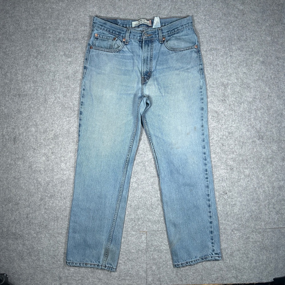 Levi's Denim Jeans Mens 34x30 Blue Slim Fit 505 Vintage 2007 Casual Work